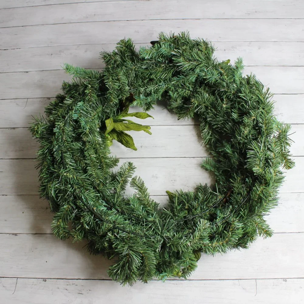 Artificial Christmas Wreath Evergreen Pine 21